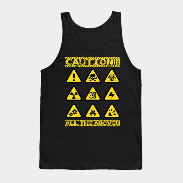 Warning Signs Tank Top by Muzehack